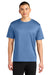 A4 A4N3402 Mens Sprint Performance Moisture Wicking Short Sleeve Crewneck T-Shirt Light Blue Model Front