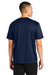 A4 A4N3402 Mens Sprint Performance Moisture Wicking Short Sleeve Crewneck T-Shirt Navy Blue Model Back