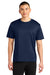 A4 A4N3402 Mens Sprint Performance Moisture Wicking Short Sleeve Crewneck T-Shirt Navy Blue Model Front
