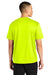 A4 A4N3402 Mens Sprint Performance Moisture Wicking Short Sleeve Crewneck T-Shirt Safety Yellow Model Back