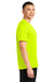A4 A4N3402 Mens Sprint Performance Moisture Wicking Short Sleeve Crewneck T-Shirt Safety Yellow Model Side