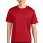 A4 Mens Sprint Performance Moisture Wicking Short Sleeve Crewneck T-Shirt - Scarlet Red