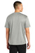 A4 A4N3402 Mens Sprint Performance Moisture Wicking Short Sleeve Crewneck T-Shirt Silver Grey Model Back