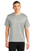 A4 A4N3402 Mens Sprint Performance Moisture Wicking Short Sleeve Crewneck T-Shirt Silver Grey Model Front