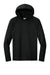 A4 A4N3409 Mens Performance Moisture Wicking Long Sleeve Hooded T-Shirt Hoodie Black Flat Front