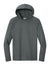 A4 A4N3409 Mens Performance Moisture Wicking Long Sleeve Hooded T-Shirt Hoodie Graphite Grey Flat Front
