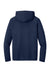 A4 A4N3409 Mens Performance Moisture Wicking Long Sleeve Hooded T-Shirt Hoodie Navy Blue Flat Back