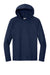 A4 A4N3409 Mens Performance Moisture Wicking Long Sleeve Hooded T-Shirt Hoodie Navy Blue Flat Front