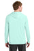 A4 A4N3409 Mens Performance Moisture Wicking Long Sleeve Hooded T-Shirt Hoodie Pastel Mint Model Back