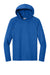 A4 A4N3409 Mens Performance Moisture Wicking Long Sleeve Hooded T-Shirt Hoodie Royal Blue Flat Front