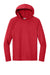 A4 A4N3409 Mens Performance Moisture Wicking Long Sleeve Hooded T-Shirt Hoodie Scarlet Red Flat Front