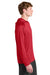 A4 A4N3409 Mens Performance Moisture Wicking Long Sleeve Hooded T-Shirt Hoodie Scarlet Red Model Side