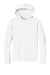 A4 A4N3409 Mens Performance Moisture Wicking Long Sleeve Hooded T-Shirt Hoodie White Flat Front
