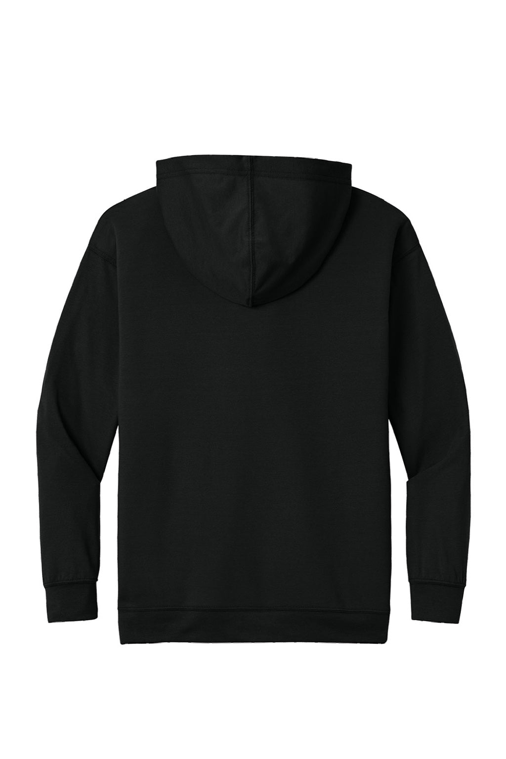 A4 A4N3528 Mens Softek Long Sleeve Hooded T-Shirt Hoodie Black Flat Back