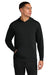 A4 A4N3528 Mens Softek Long Sleeve Hooded T-Shirt Hoodie Black Model Front