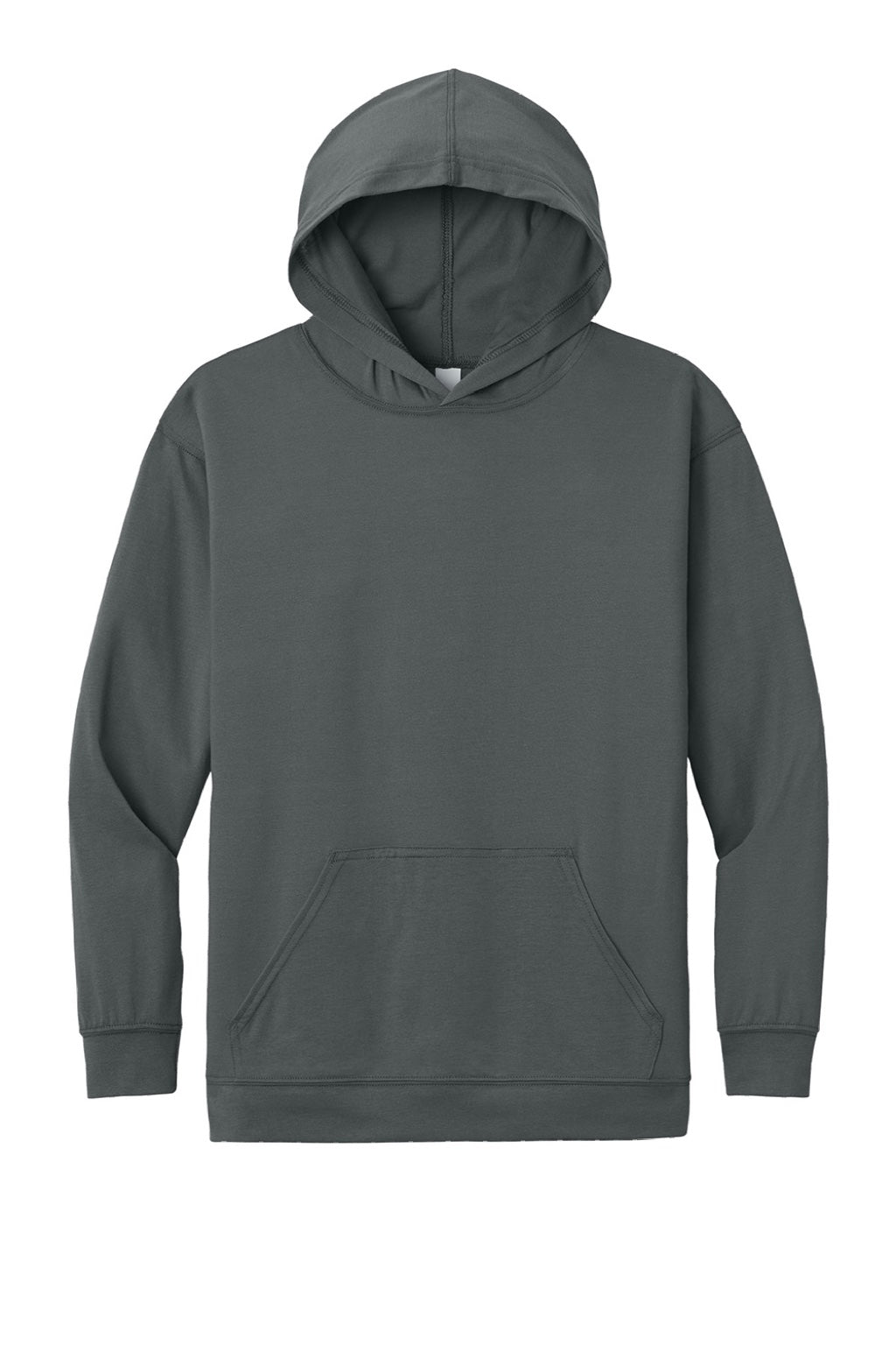 A4 A4N3528 Mens Softek Long Sleeve Hooded T-Shirt Hoodie Graphite Grey Flat Front