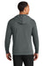 A4 A4N3528 Mens Softek Long Sleeve Hooded T-Shirt Hoodie Graphite Grey Model Back