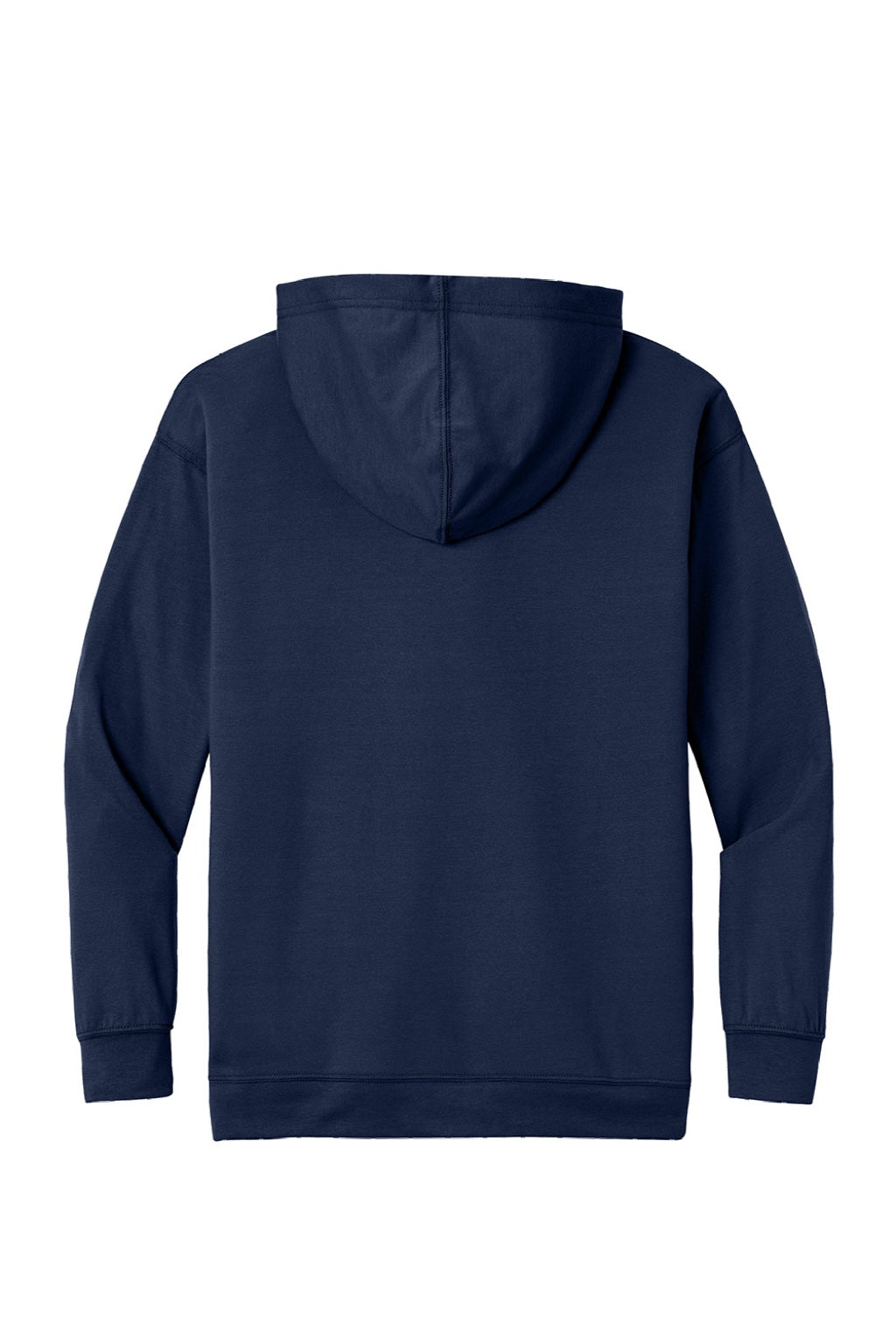 A4 A4N3528 Mens Softek Long Sleeve Hooded T-Shirt Hoodie Navy Blue Flat Back