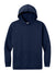 A4 A4N3528 Mens Softek Long Sleeve Hooded T-Shirt Hoodie Navy Blue Flat Front