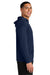 A4 A4N3528 Mens Softek Long Sleeve Hooded T-Shirt Hoodie Navy Blue Model Side
