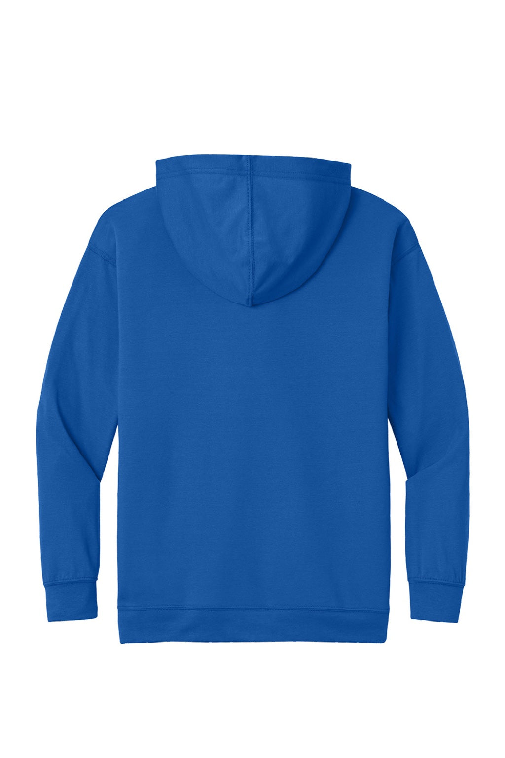 A4 A4N3528 Mens Softek Long Sleeve Hooded T-Shirt Hoodie Royal Blue Flat Back