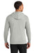 A4 A4N3528 Mens Softek Long Sleeve Hooded T-Shirt Hoodie Silver Grey Model Back