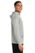 A4 A4N3528 Mens Softek Long Sleeve Hooded T-Shirt Hoodie Silver Grey Model Side