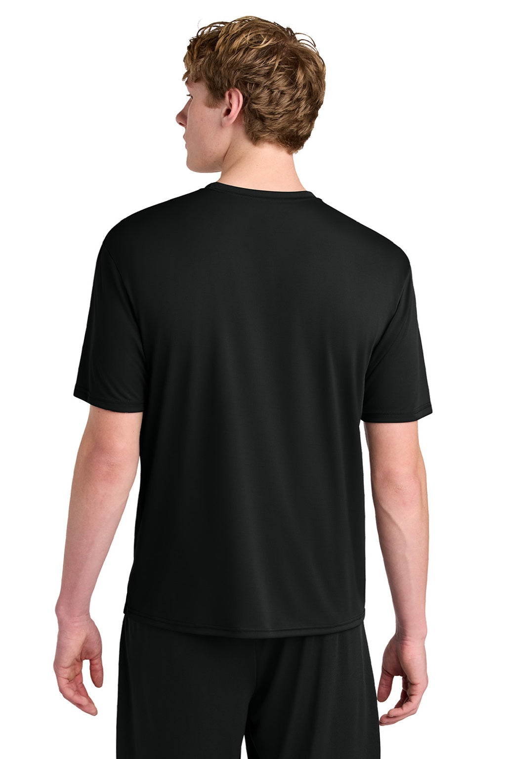 A4 A4N3531 Mens AirFlex Short Sleeve Crewneck T-Shirt Black Model Back