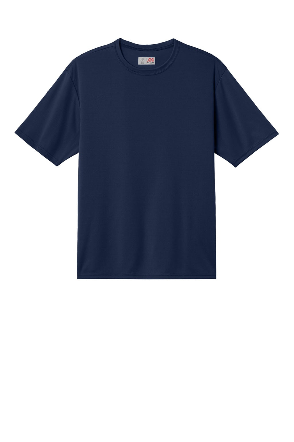 A4 A4N3531 Mens AirFlex Short Sleeve Crewneck T-Shirt Navy Blue Flat Front