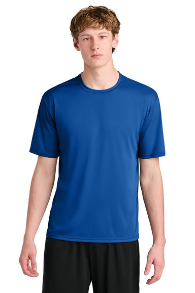 A4 A4N3531 Mens AirFlex Short Sleeve Crewneck T-Shirt Royal Blue Model Front