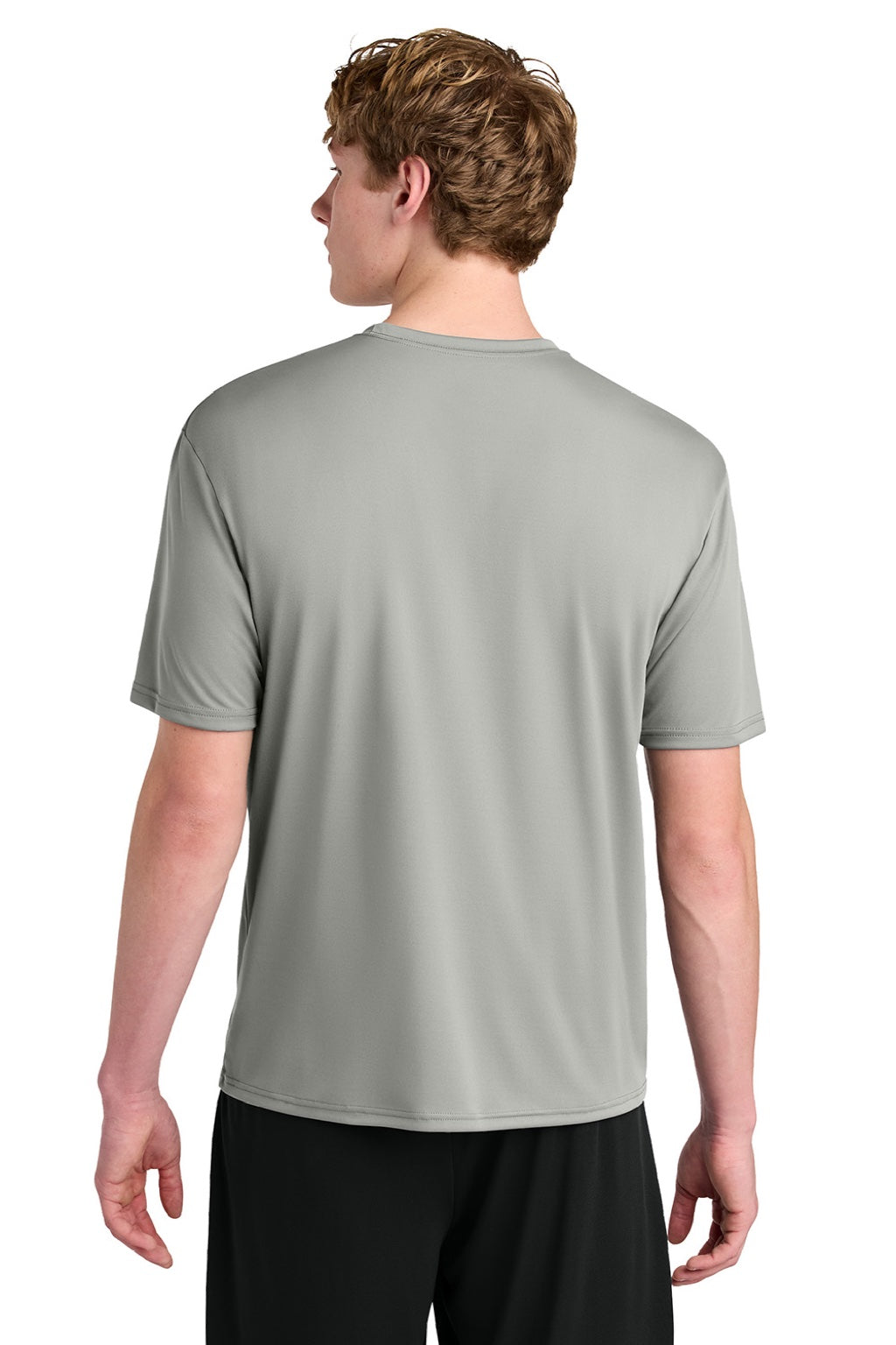 A4 A4N3531 Mens AirFlex Short Sleeve Crewneck T-Shirt Silver Grey Model Back