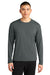 A4 A4N3532 Mens AirFlex Long Sleeve Crewneck T-Shirt Graphite Grey Model Front