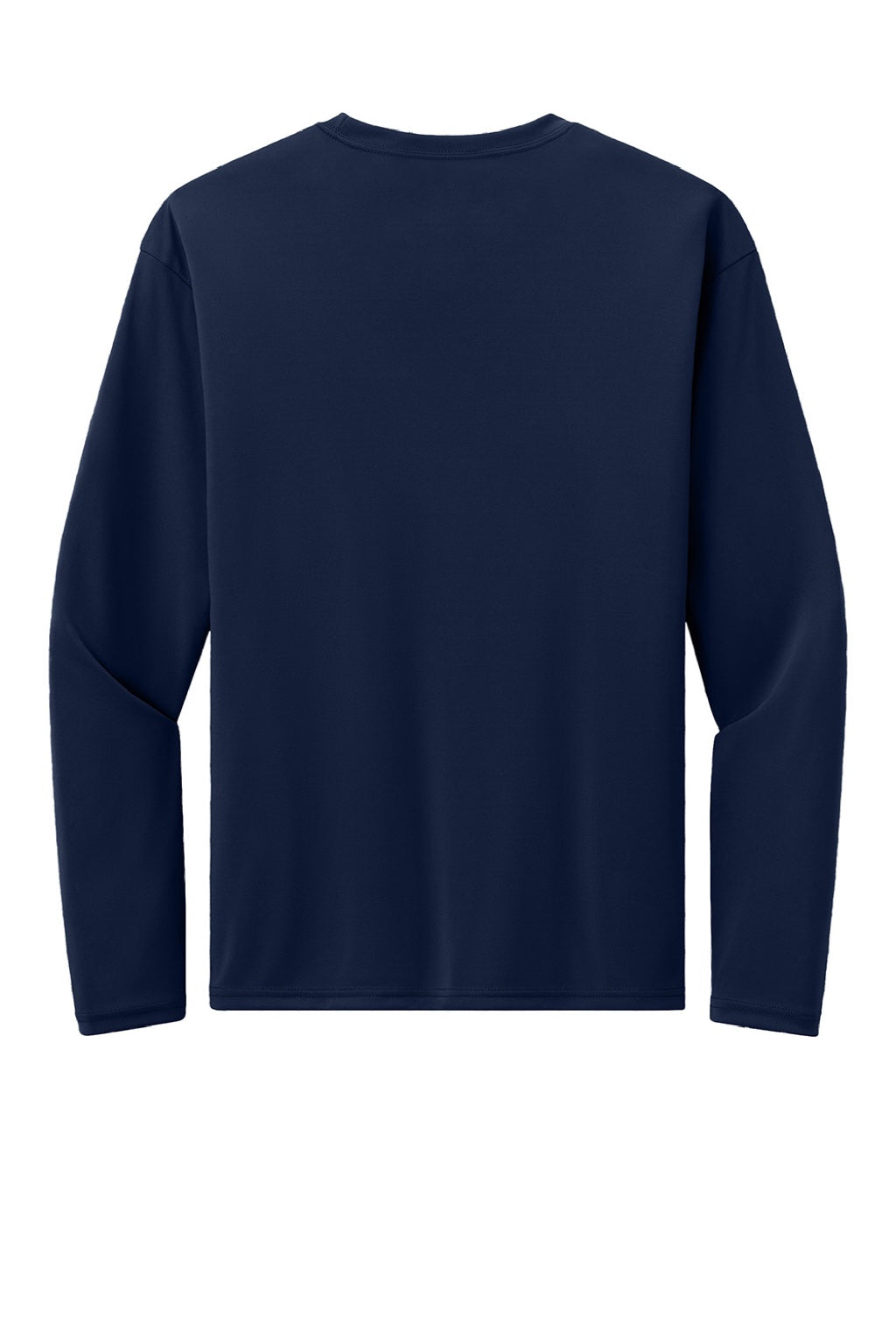 A4 A4N3532 Mens AirFlex Long Sleeve Crewneck T-Shirt Navy Blue Flat Back