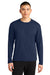 A4 A4N3532 Mens AirFlex Long Sleeve Crewneck T-Shirt Navy Blue Model Front