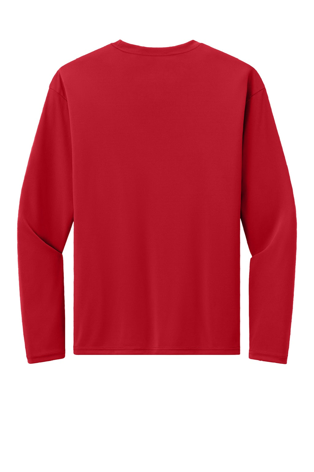 A4 A4N3532 Mens AirFlex Long Sleeve Crewneck T-Shirt Scarlet Red Flat Back