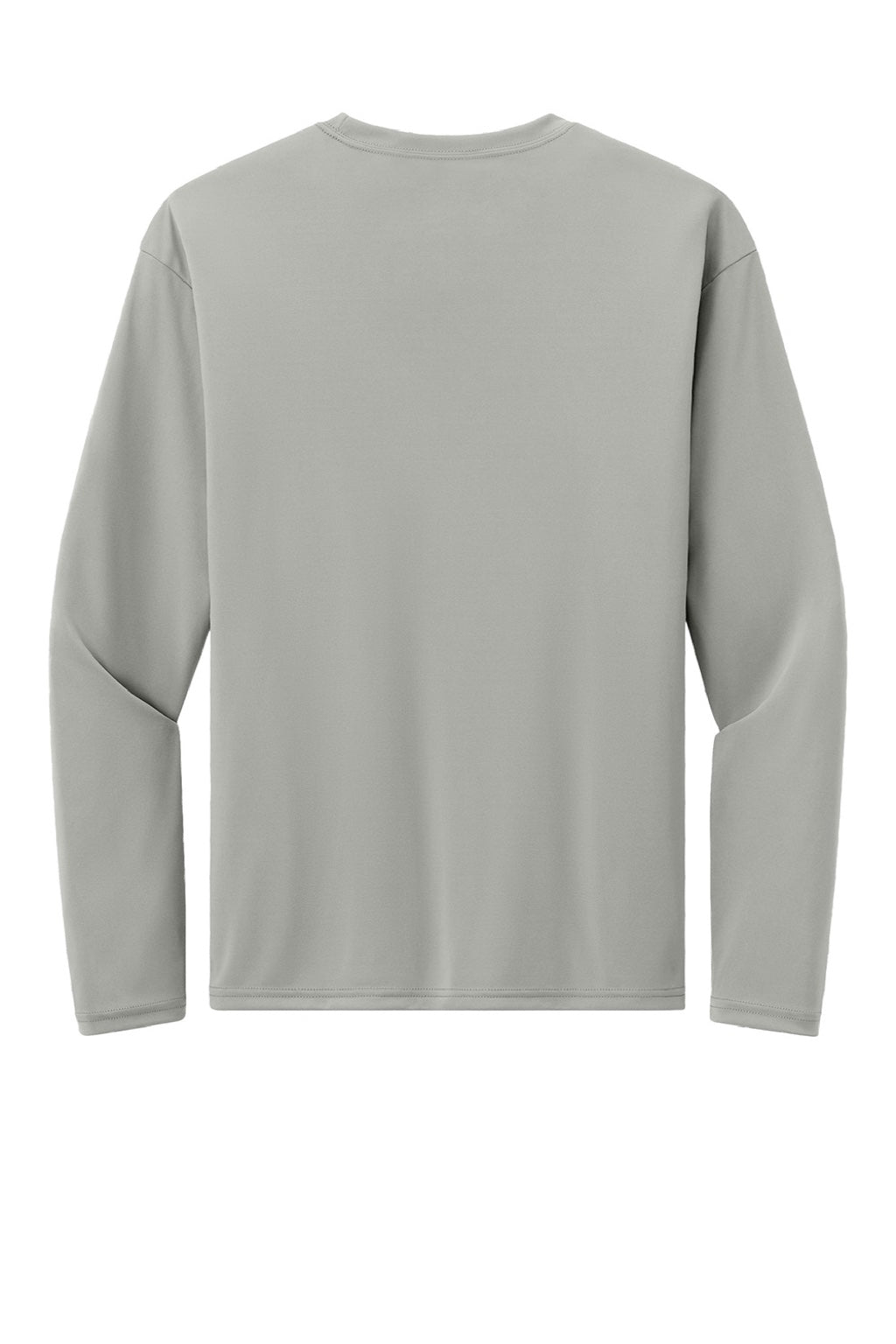 A4 A4N3532 Mens AirFlex Long Sleeve Crewneck T-Shirt Silver Grey Flat Back