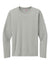 A4 A4N3532 Mens AirFlex Long Sleeve Crewneck T-Shirt Silver Grey Flat Front