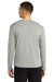 A4 A4N3532 Mens AirFlex Long Sleeve Crewneck T-Shirt Silver Grey Model Back