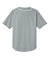 A4 A4N4184 Mens Short Sleeve Full Button Baseball Jersey Grey Flat Back