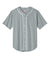 A4 A4N4184 Mens Short Sleeve Full Button Baseball Jersey Grey Flat Front
