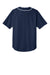 A4 A4N4184 Mens Short Sleeve Full Button Baseball Jersey Navy Blue Flat Back