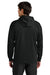 A4 A4N4279 Mens Sprint Tech Fleece Hooded Sweatshirt w/ Pouch Pocket Black Model Back