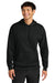 A4 A4N4279 Mens Sprint Tech Fleece Hooded Sweatshirt w/ Pouch Pocket Black Model Front