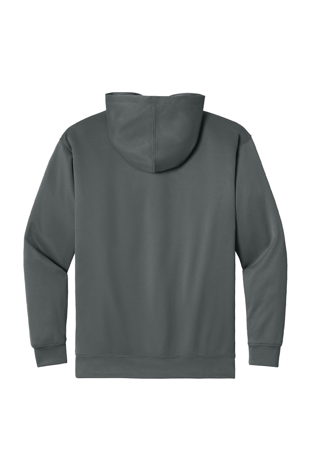 A4 A4N4279 Mens Sprint Tech Fleece Hooded Sweatshirt w/ Pouch Pocket Graphite Grey Flat Back