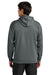 A4 A4N4279 Mens Sprint Tech Fleece Hooded Sweatshirt w/ Pouch Pocket Graphite Grey Model Back