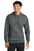 A4 A4N4279 Mens Sprint Tech Fleece Hooded Sweatshirt w/ Pouch Pocket Graphite Grey Model Front