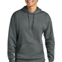 A4 Mens Sprint Tech Fleece Hooded Sweatshirt w/ Pouch Pocket - Graphite Grey