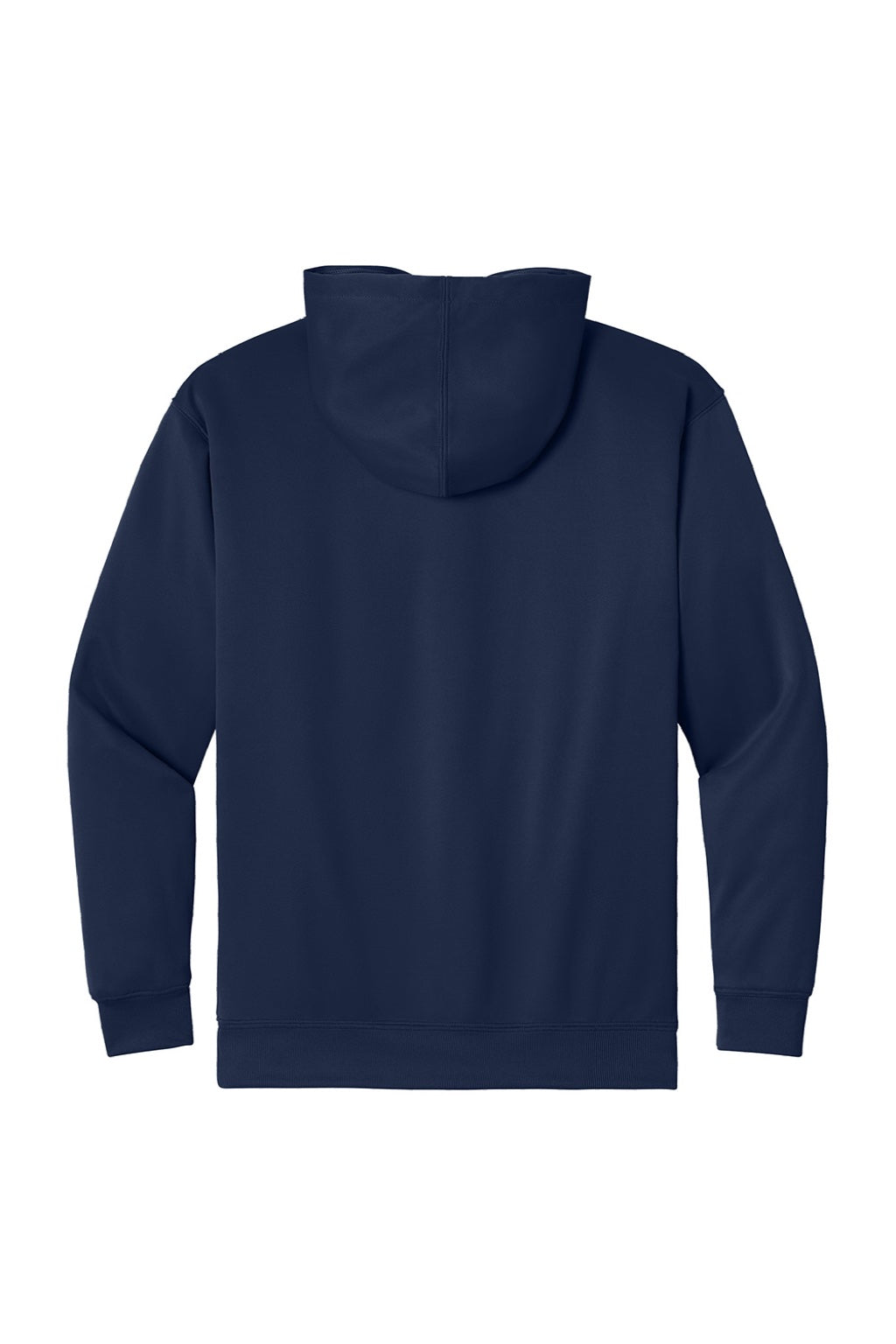 A4 A4N4279 Mens Sprint Tech Fleece Hooded Sweatshirt w/ Pouch Pocket Navy Blue Flat Back