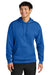 A4 A4N4279 Mens Sprint Tech Fleece Hooded Sweatshirt w/ Pouch Pocket Royal Blue Model Front
