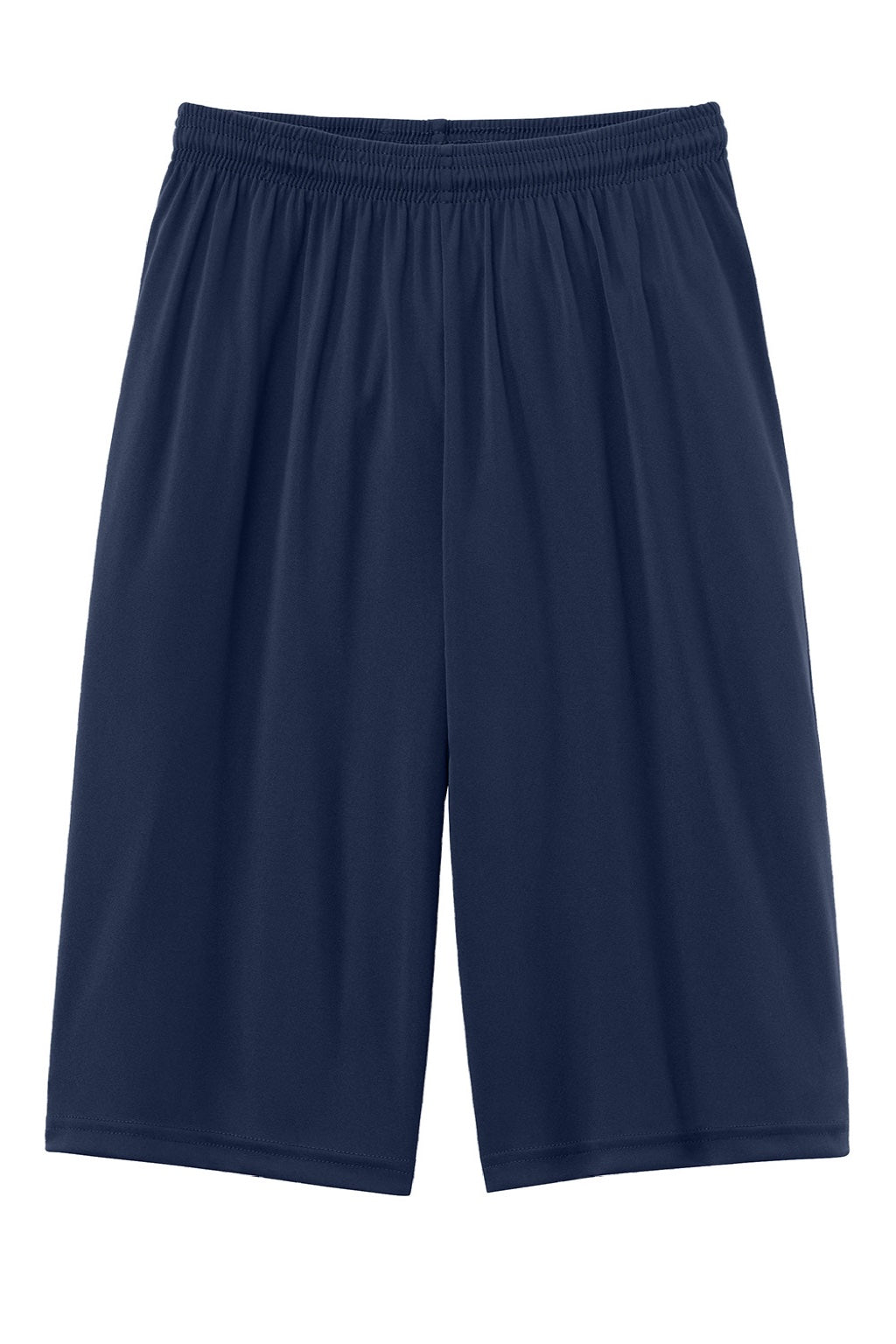 A4 A4N5283 Mens Moisture Wicking Performance Shorts Navy Blue Flat Back